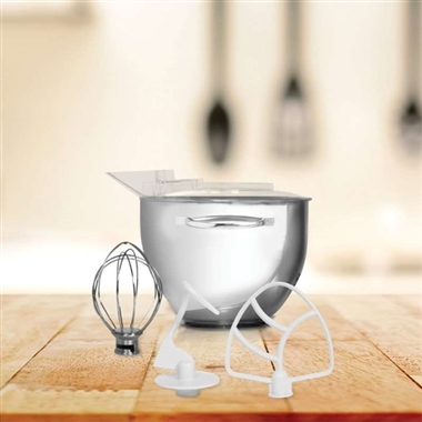 Powerful 1000W Wartmann Kitchen Mixer 4.5 Litre Complete Set White